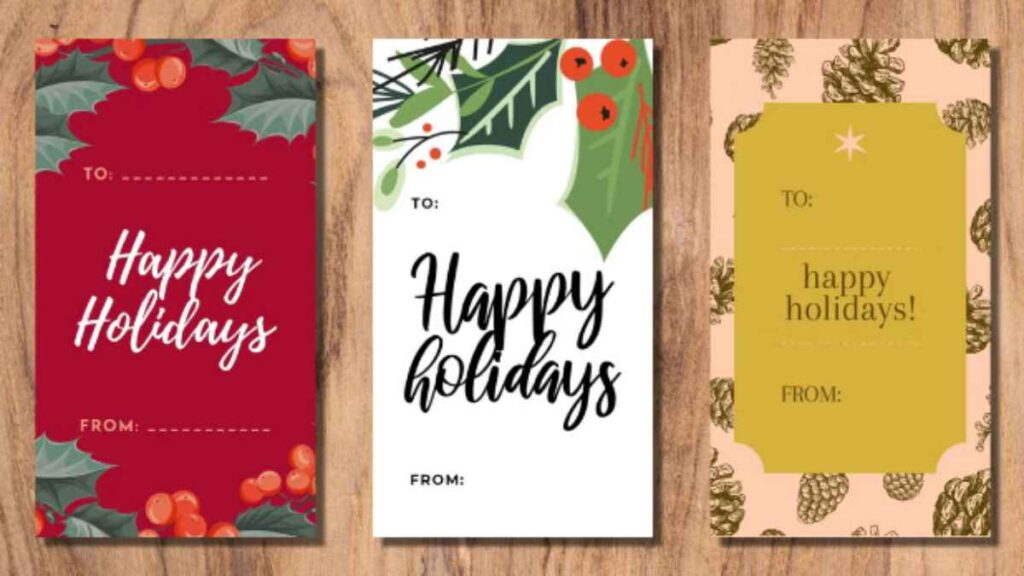 holiday tag